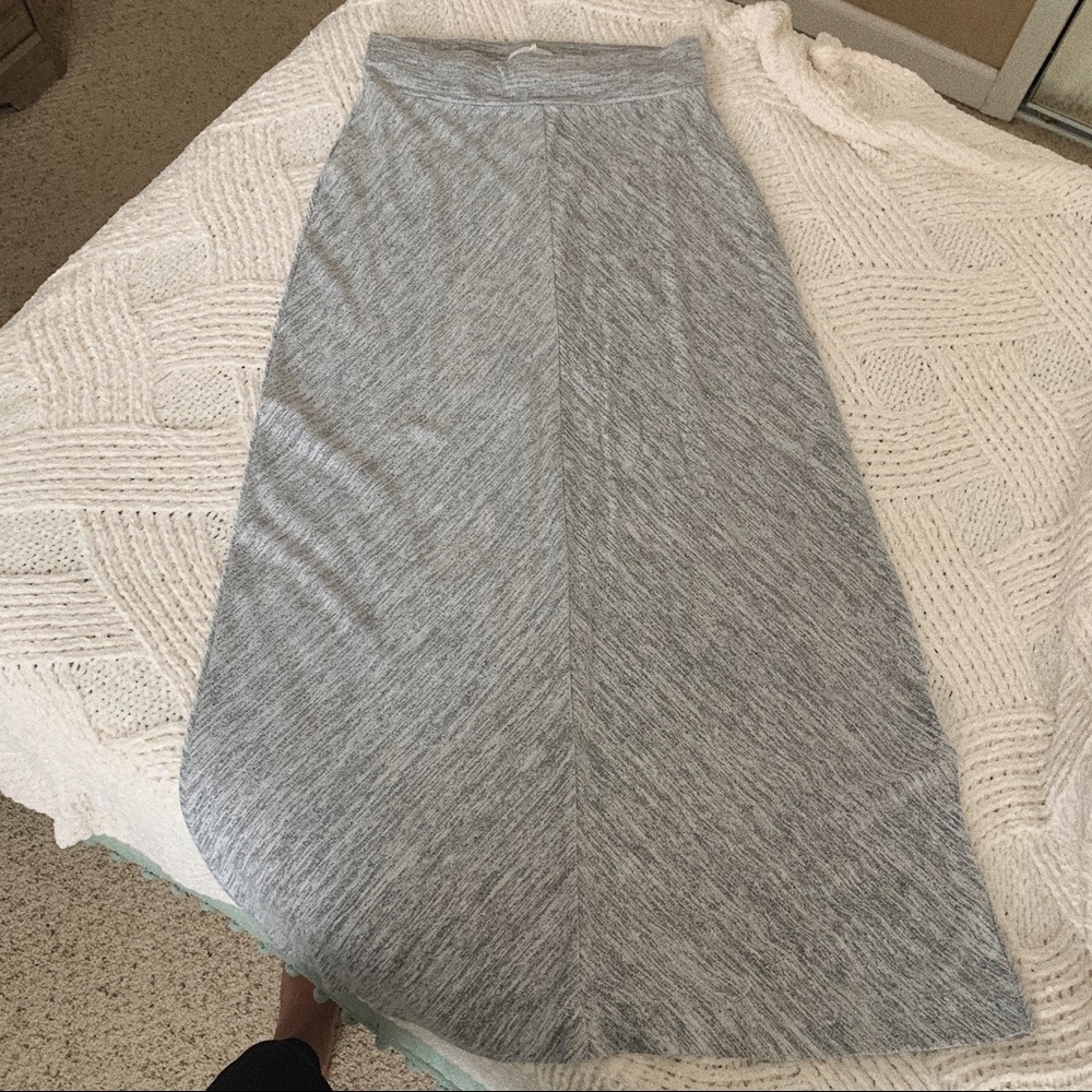 Lou & Grey Spacedyed Heathered Casual Maxi Skirt